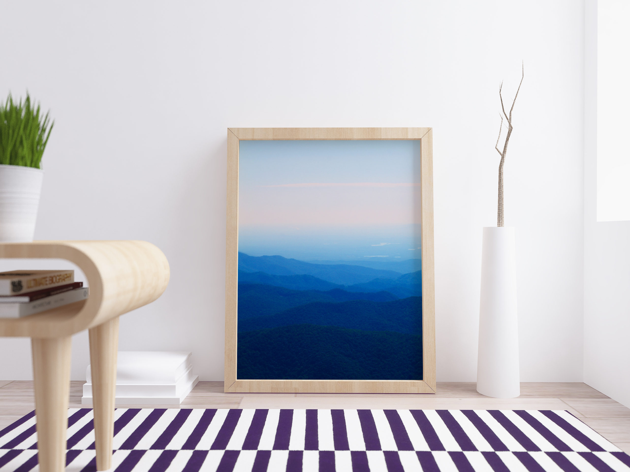 Blue Shades of Mt. Mitchell Photography Print